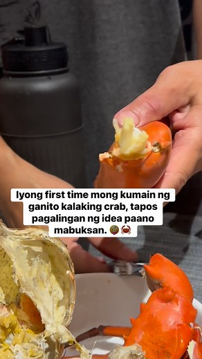 624K views · 966 reactions | Iyong first time mong kumain ng ganito kalaking crab, tapos pagalingan ng idea paano mabuksan. 浪呂 #crab #seafood #mudcrab #foodie #foods #reelsfypシ | Angie-Ron Perez | Facebook