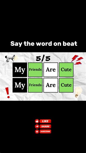 Say the word on beat | friend cute #saythewordonbeat