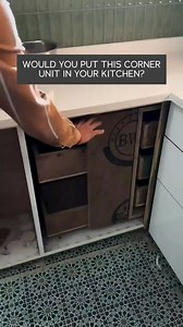 97K views · 348 reactions | This corner unit is way smarter than it looks! No wasted space, no digging, just smooth storage magic ✨ Why don’t all kitchens do this?  Follow for more ideas! | Home Designing | Facebook