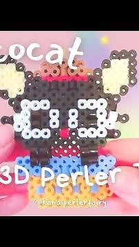 DIY Chococat 3D Perler Tutorial Easy