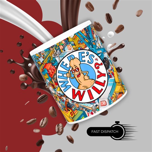 Where’s Willy Mug – Novelty Coffee Cup - Adult Humour - Naughty Drinkware - Etsy Australia