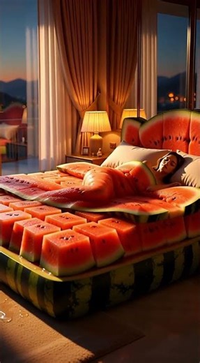 Watermelon Bed Dreams 🍉😴 #ASMR #Sleep