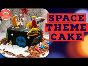 Space Planets Galaxy Cake- How to Make Space Theme Cake