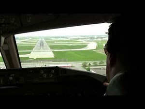 KLM cockpit view final approach Toronto pearson airport