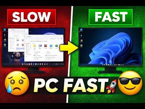 Make Your Slow PC Fast in 5 Minutes 🚀 (Windows 10/11)