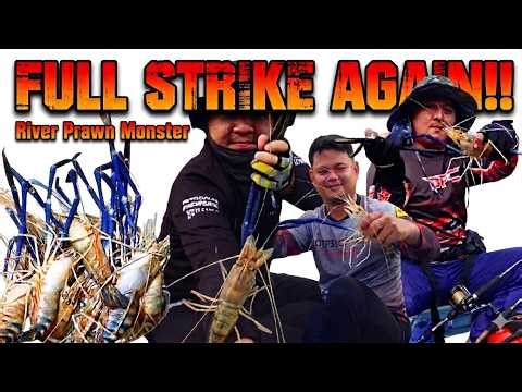 HASIL PALING GILA‼️Strike Sepit Biru Bertubi‑tubi!!🔥| RIVER PRAWN MONSTER FISHING