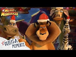 Madagascar's Merriest Moments!! 🎄🦁🌟 | Comp | Mega Moments
