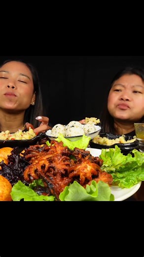 Octopus Mukbang: Spicy Pani Puri and Rice Balls