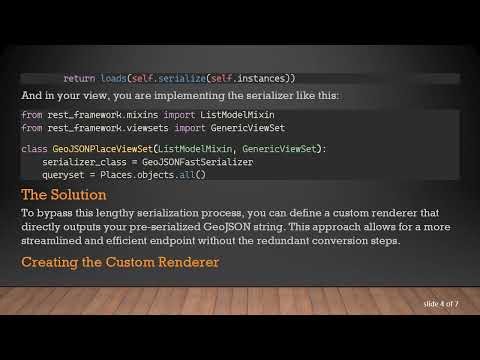 How to Return Serialized JSON Directly from a DRF Serializer in Django