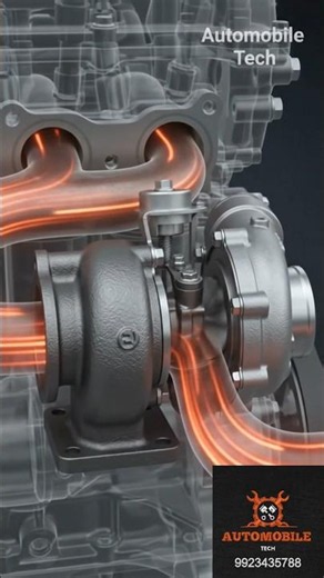 How Works Turbo Charger #automobile #mechanic #shorts #turbocharger #ai
