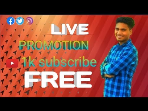 500 subscribe free promotion! Live channel check and free promotion!
