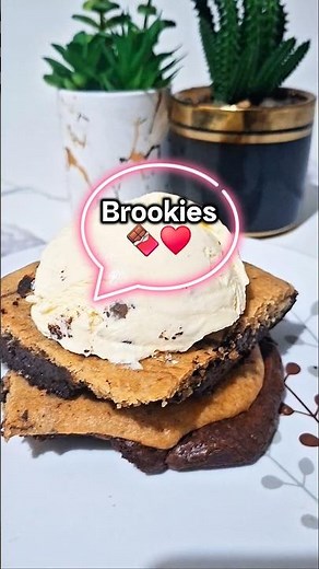 The Ultimate Brookie Recipe! 🍪🍫 Fudgy Brownies + Chewy Cookies