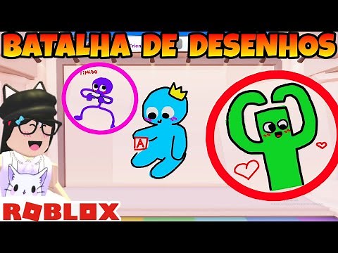 🎨 DESAFIO... DESENHANDO os RAINBOW FRIENDS (Speed Draw Roblox)
