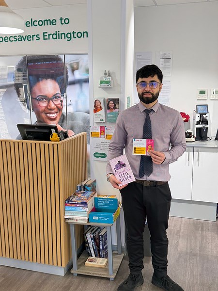 Midlands opticians raises £500 for RNIB