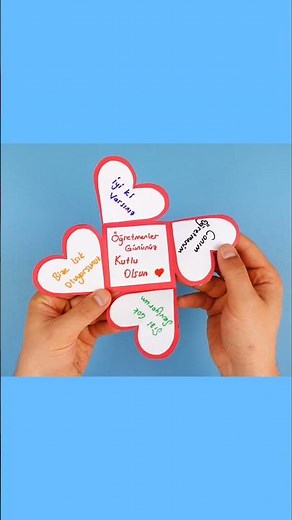 Kağıttan Öğretmenler Günü Hediyesi Nasıl Yapılır | Happy Teachers Day Gift Card