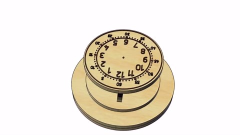Clock Stamp DXF | CNC Laser Cut Teaching Tool | Wooden Time Learning Stamp - Etsy
