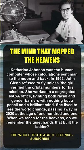 THE MIND THAT CONQUERED SPACE: Katherine Johnson #KatherineJohnson #NASA