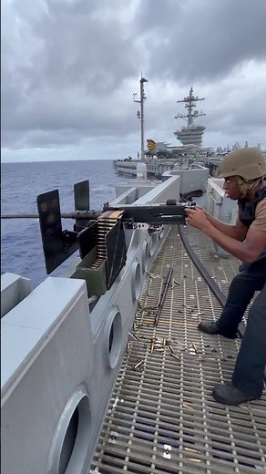 .50 Cal. M2HB #flynavy #navy #military #machinegun #fiftycal #.50 #.50cal #shooting #aircraftcarrier