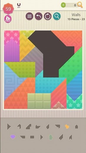Polygrams puzzle gameplay #Shorts