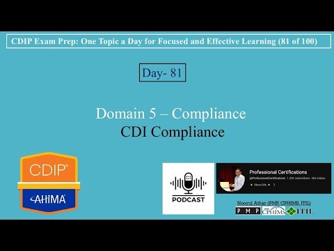 CDIP Exam Prep 081-CDI Compliance