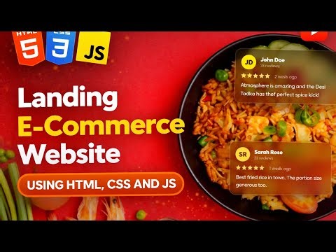 Food Delivery Landing Page Tutorial | HTML CSS Project for Beginners 2026 !