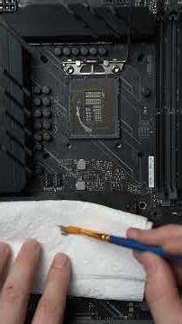 How to clean thermal paste from a cpu socket #computerrepair #pcrepair #pctips #gamingpc#motherboard