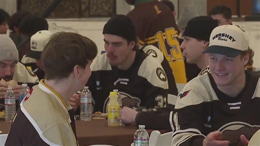 Bears connect with Milton Hershey students after outdoor practice