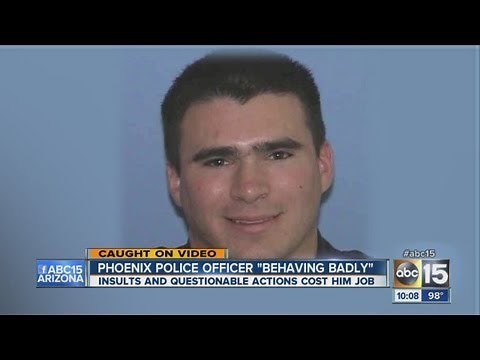 Police officer behaving badly