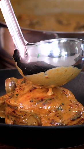 Creamy Honey Mustard Chicken & Mushroom Recipe