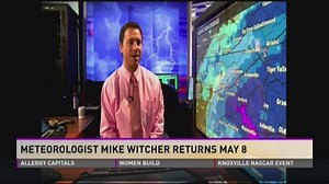 Meteorologist Mike Witcher returning to WBIR in May