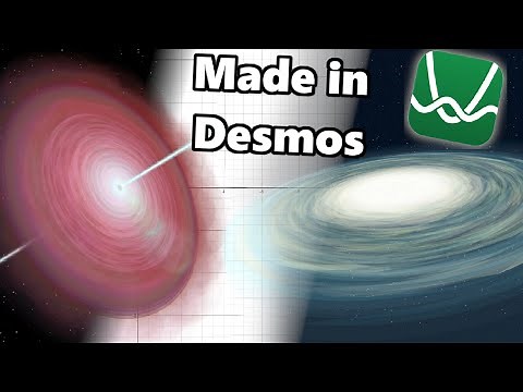 Galaxy And Quasar Art in the Desmos Graphing Calculator