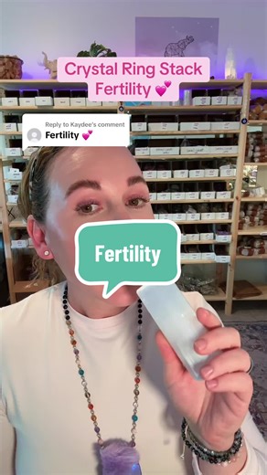 Crystal Ring Stack for Fertility