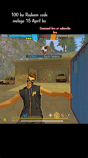 100 ka Redeem code melega 15 April ko Comment kro or subscribe kro #freefire #short #redeem #code