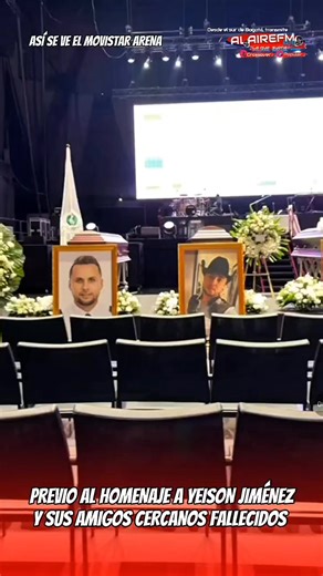 #Extra así se ve el Movistar Arena previo al evento homenaje al cantante Yeison Jiménez y sus amigos quienes perdieron su vida en este accidente aéreo en Paipa #yeisonjimenez