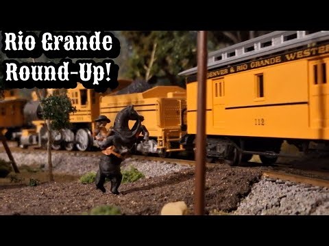 Rio Grande Round-Up: Running 5 Rio Grande Model Trains!