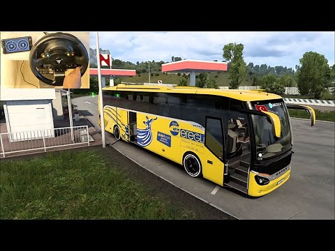 Bus Tour Setra S516 | ETS2 1.46 Bus Mod | Thrustmaster TMX Gameplay