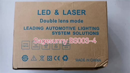 High-Performance Bi-LED Projector Headlights 150W 6000K - Compatible with Left &amp; Right Hand Drive for Car