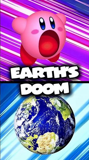 KIRBY EAT’S EARTH!#kirby #food #facts #theory #videogames #eating #fyp #kirby #cartoon