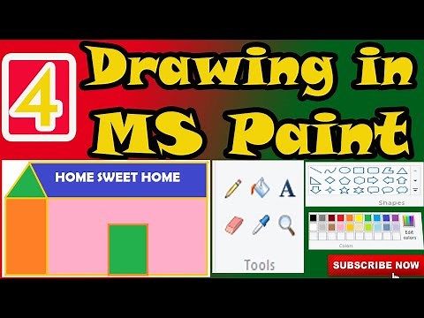 Drawing in MS Paint | Class 3 computer chapter 4 |