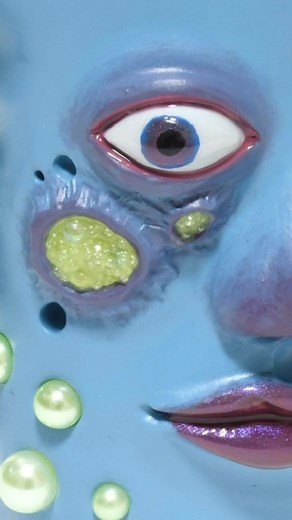 Handmade Polymer Clay Alien Lighter Case