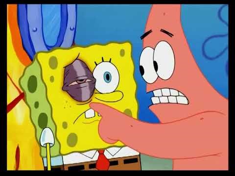 SpongeBob Glasses Black Eye Sponge Patrick