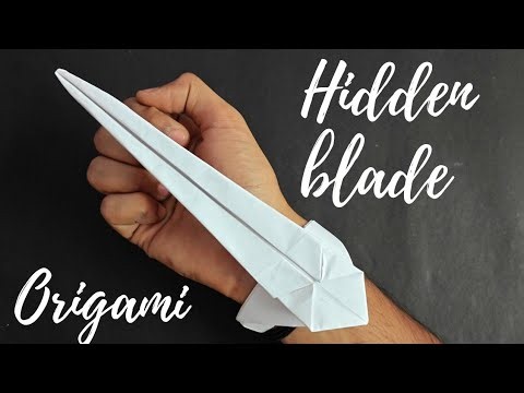 Origami Hidden Blade Tutorial From Assassins Creed | DIY Hidden Blade From Easy Origami World