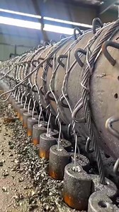 Production Manufacturing of rockfall protection mesh. #machine #machinery #production #manufacturing #reels #rock #protection #manufacturer | Facts Around the World
