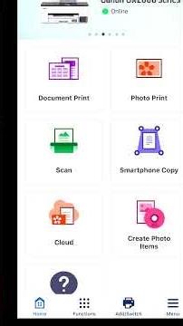 Save to Smartphone on Canon inkjet multifunctional printer #canon #CanonPRINTapp