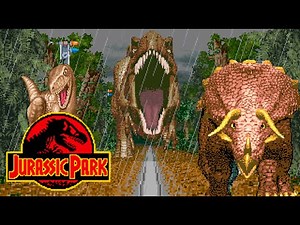 Jurassic Park Arcade 1994 Full Gameplay