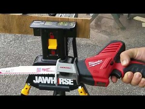 Milwaukee M12 Hackzall (2420-21) with 9 inch AX Blades ..Yes 9 inch Blades (Raw Footage)