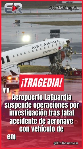 TRAGEDIA EN NUEVA YORK: PILOTOS FALLECEN TRAS IMPACTO EN LA PISTA #Ultimahora #shorts