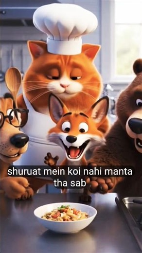 🍗 2. “Moti Cat MasterChef” (Funny + Twist)#shortsfeed