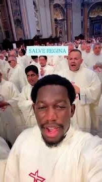 Pope Leo XIV Chants Salve Regina with priests and bishops at St Peter’s Basilica #popeleoxiv