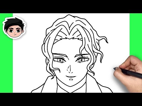 How To Draw Muzan | Demon Slayer - Easy Step By Step